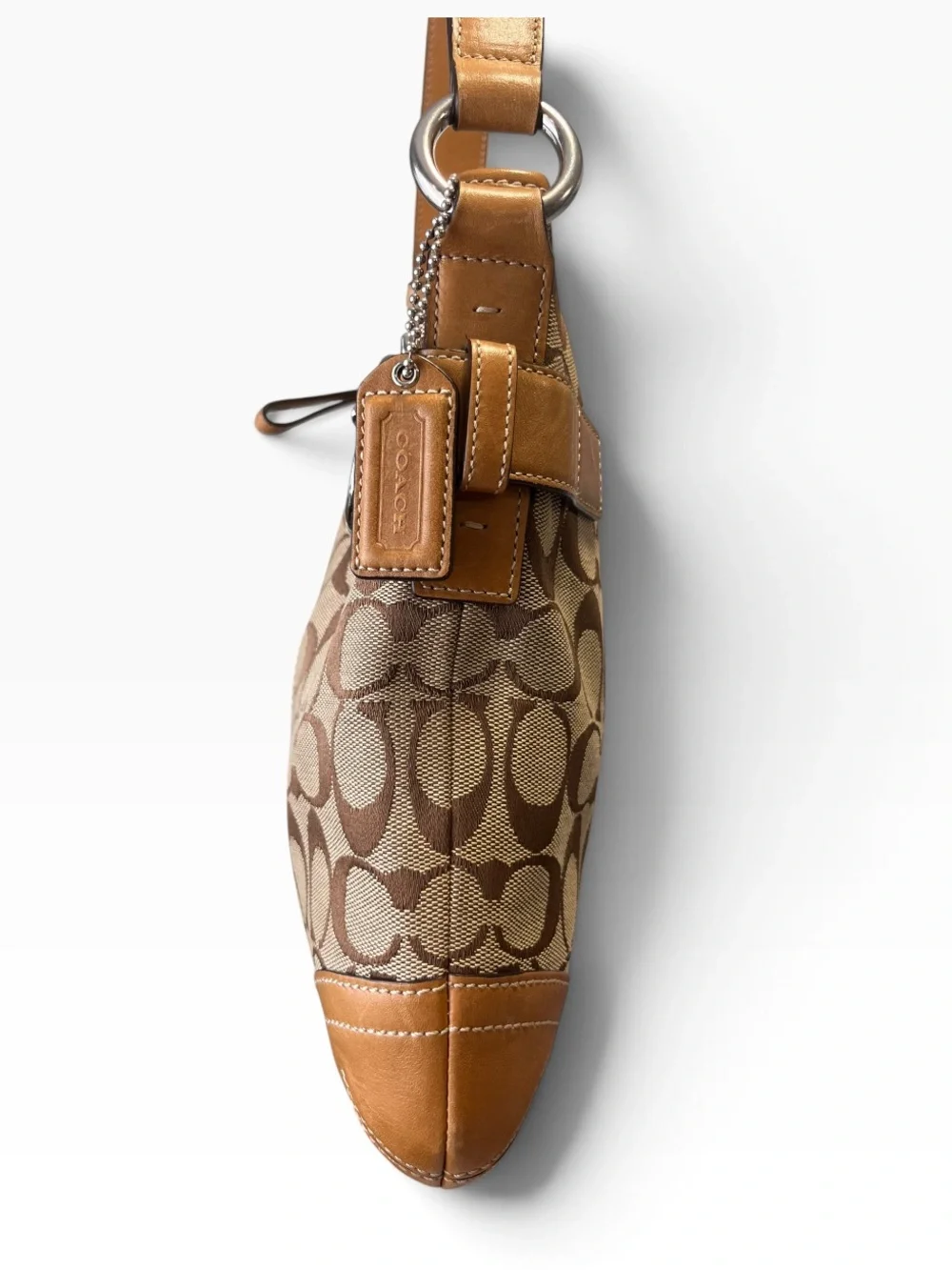 Coach Vintage 2005 Soho Signature Jacquard Shoulder Bag 3577 Brown Hobo